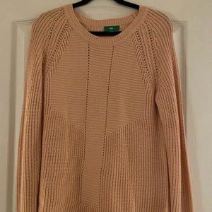 Women's Blush Pink Oversized Knit Sweater